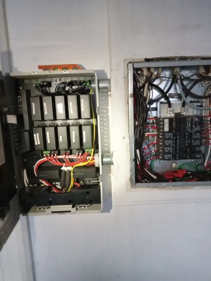 Electrical panel upgrade completed for Indoor Lighting Installation in Brentwood